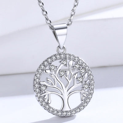 Silver DIY Life Tree Necklace